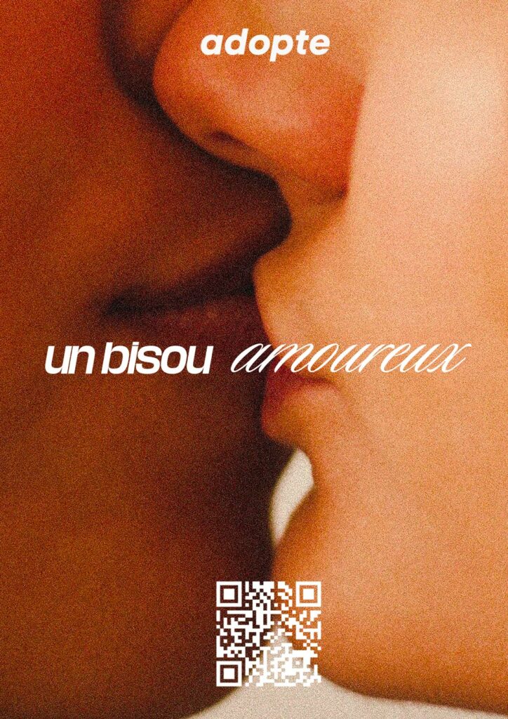 bisou amoureux adopte
